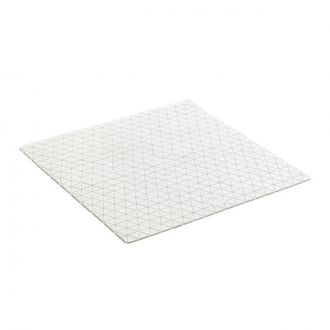 Diamond | Alfombra baño blanca - 54 x 54 cm