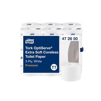 TORK OptiServe® | Papel higiénico extrasuave sin mandril