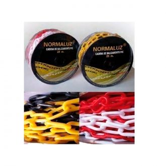 NORMALUZ® | Cadena plástico blanca / roja - 25 M
