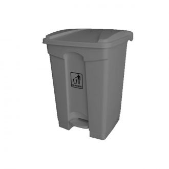 Contenedor gris con pedal  - 45 L