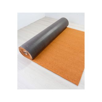Alfombra a medida con fibra de coco marrón - 720 x 350 cm