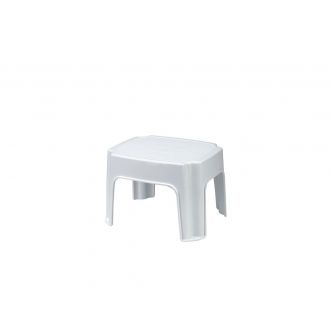 Taburete blanco - 36 x 29,5 x 24,5 cm