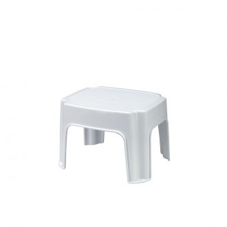 Taburete blanco - 36 x 29,5 x 24,5 cm