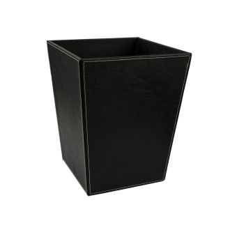 Papelera cuadrada - negra - 20 L