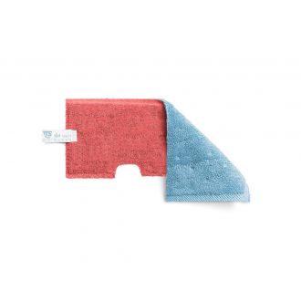 TTS | Recambio mopa Tri Wet 1 rojo y azul - Para fregado o secado en superficies lisas - 46 cm