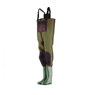 MAVINSA | Vadeador de neopreno verde con botas agua Segur S5 - Talla 36