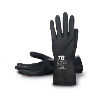 Guante químico de látex negro - Talla XXL