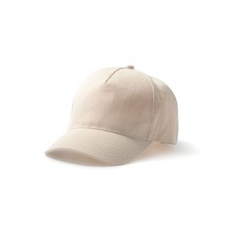 STAMINA | Gorra Tarvos con cinco paneles beige