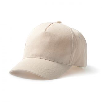 STAMINA | Gorra Tarvos con cinco paneles beige