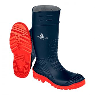 DELTA PLUS | Bota PVC nitrilo IRON S5 SRC azul y rojo - Talla 48