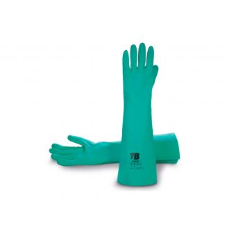 Guante químico de nitrilo verde - Talla 8