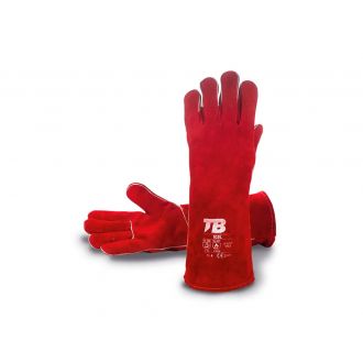 Guante serraje rojo - Talla 10