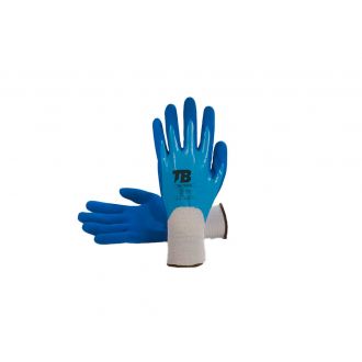 Guante mécanico de nitrilo touch azul - Talla 10