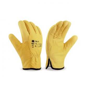 MARCA | Guante tipo piel flor vacuno amarillo - Talla 9