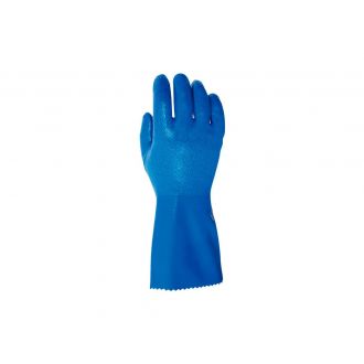 JUBA | Guante de nitrilo granulado azul - Talla 7
