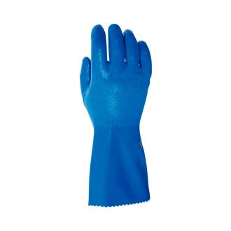 JUBA | Guante de nitrilo granulado azul - Talla 7