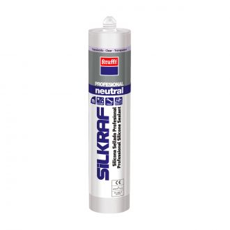 KRAFFT® | Silkraf - Silicona para sellado profesional neutro transparente  - 300 ml