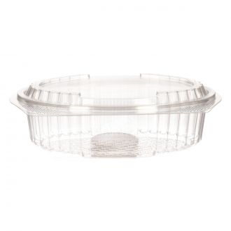 Ensaladera PP ovalada transparente - 500 ml