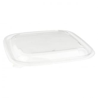 Tapa PP cúpula cuadrada transparente - 500 ml