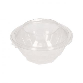 Envase RPET redondo con tapa bisagra - 750 ml