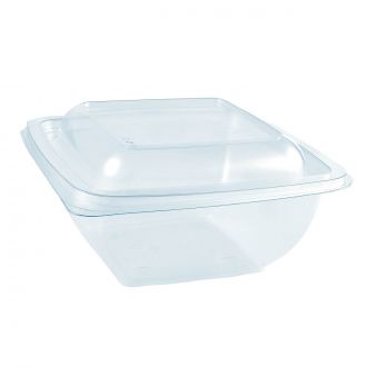 Envase RPET cuadrado transparente - 1000 ml