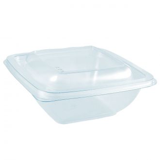 Envase RPET cuadrado transparente - 375 ml