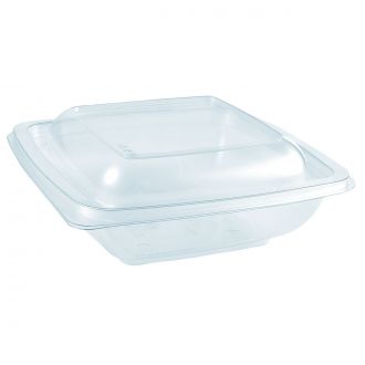 Envase RPET cuadrado transparente - 500 ml