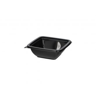 Envase PET cuadrado negro - 375 ml