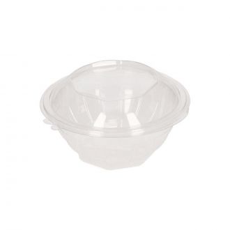 Envase RPET redondo con tapa bisagra - 250 ml