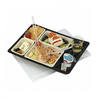 Bandeja 4 compartimentos con tapa