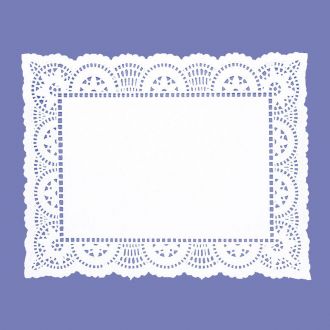Blonda calada blanca - 15 x 21 cm