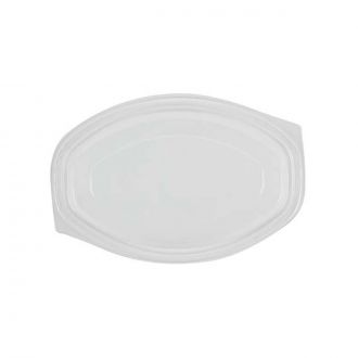 Tapa PP cúpula ovalada transparente - 500 ml