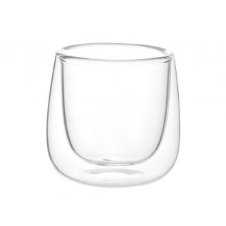 Vaso de doble pared transparente - 8 cl