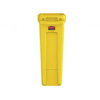 Rubbermaid | Contenedor  Slim Jim amarillo 87L