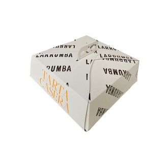 Caja de cartoncillo para tarta "LARRUMBA"