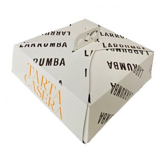 Caja de cartoncillo para tarta "LARRUMBA"