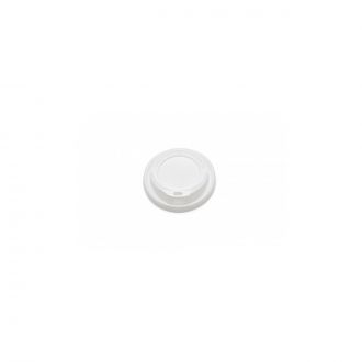 Tapa CPLA blanca con orificio para vaso de 14 oz