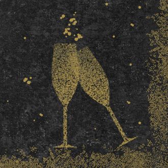 DUNI | Servilleta Dunisoft® Celebrate Negra - 40 x 40 cm