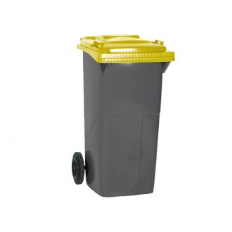 Contenedor con tapa amarilla - 120 l