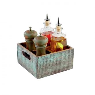 Vintage | Caddy de mesa - 17 x 17 cm
