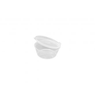 Envase PP rectangular con tapa bisagra - 60 ml