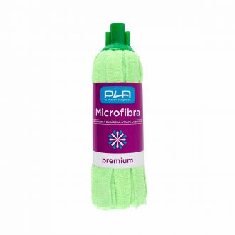 Fregona con tiras microfibra premium verde