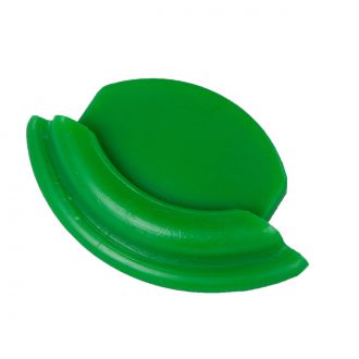Tope Plástico para Riel de Aluminio de 6cm Verde