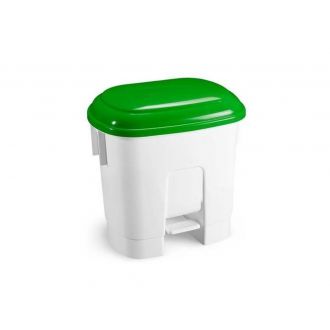 TTS | Derby L - Contenedor con tapa verde y pedal - 30 L