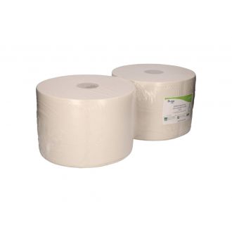 BUGA | Bobina Industrial Blanca - 2 capas - Celulosa reciclada