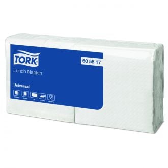 TORK | Servilleta para almuerzo blanca de 1 capa