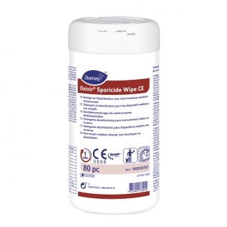 OXIVIR | Sporicide Wipe CE - Toallitas limpiadoras y desinfectante de amplio espectro