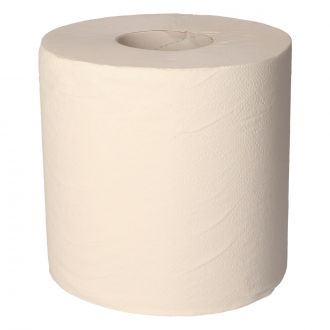 BUGA | Bobina secamanos blanca - 1 capa - Celulosa reciclada