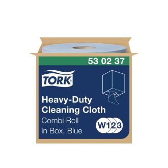 TORK® | Paño de Limpieza Ultrarresistente Azul, W1-2-3