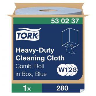 TORK® | Paño de Limpieza Ultrarresistente Azul, W1-2-3
